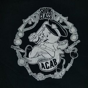 Old chopper and punk t shirts.